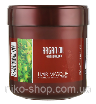 Bingo Morocco Argan oil Маска для волосся з протеїнами кератину, 500 мл, 70483, фото 1
