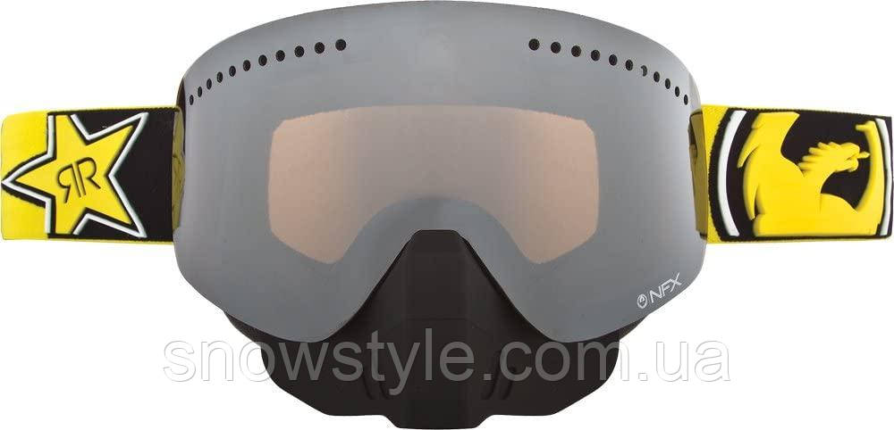 Маска Dragon Alliance NFX Snowmobile New Rockstar 2 лінзи Ionized + Lumalens amber, фото 1