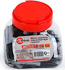 Міні-маркери перманентні чорні Intertool 93мм 80шт (KT-5010)