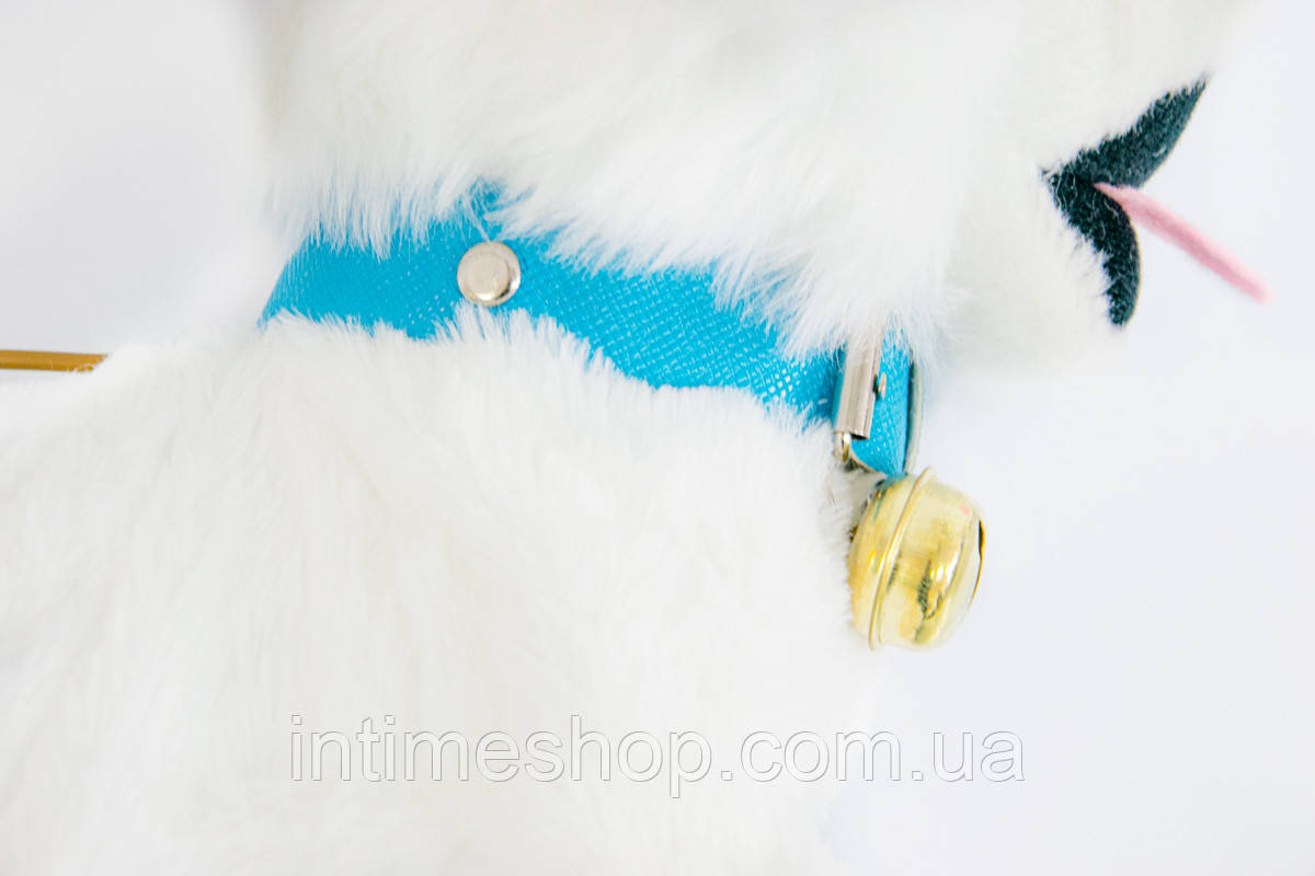 Интерактивная собака "Белый шпиц" 23х22 см, плюшевая собачка на поводке игрушка ходячая (іграшка собака) (TI) - фото 2 - id-p1520827895