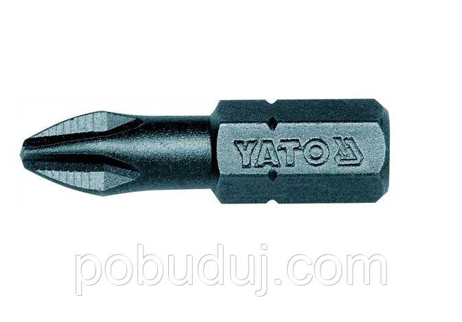 Набор бит YATO Philips PH2x25мм HEX 1/4" AISI S2 50шт (YT-7808), фото 1