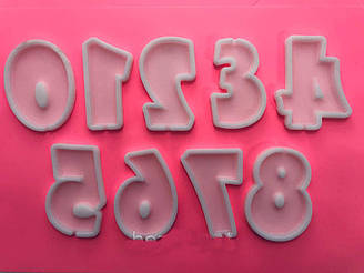 Форми для льодяників силіконові Цифри