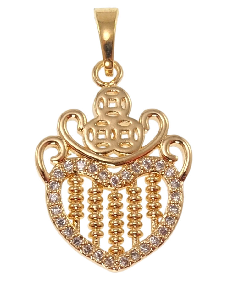 Кулон Xuping Позолота 18K "Серце" для ланцюжка до 5мм