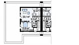 S16. Проект сучасного двоповерхового будинку з терасою та гаражем, фото 6