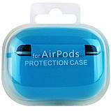 Чохол для AirPods Pro Silicone case Microfiber (з мікрофіброю) light blue, фото 4