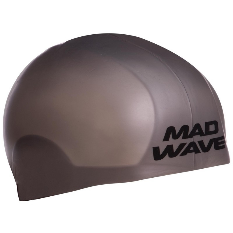 Силіконова Шапочка для плавання MadWave R-CAP FINA M053115 сірий