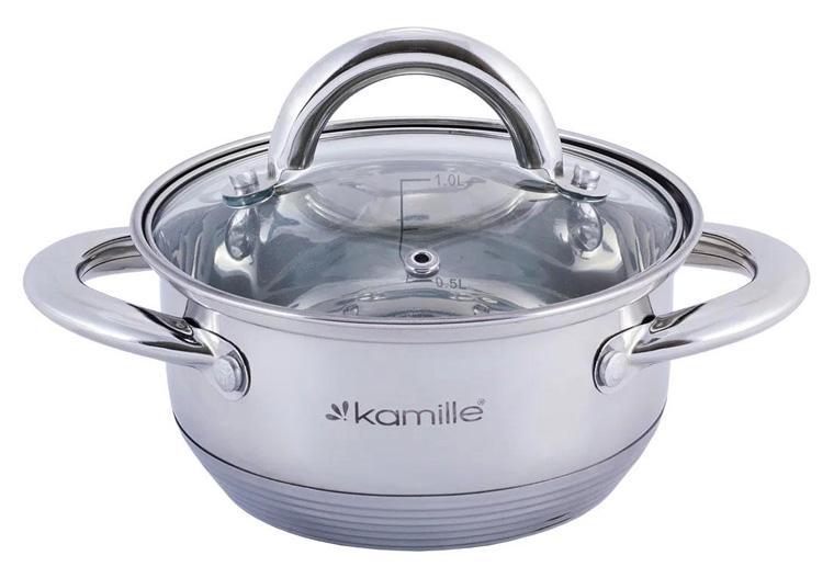 Каструля Kamille Millay 2.4л 7travз нержавіючої сталі з 7-шаровим індукційним дном