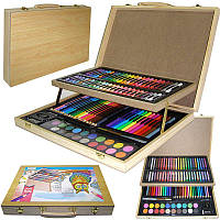 Набор для рисования 52-106 "Бамбук", 106 предметов, деревянная упаковка с ручкой