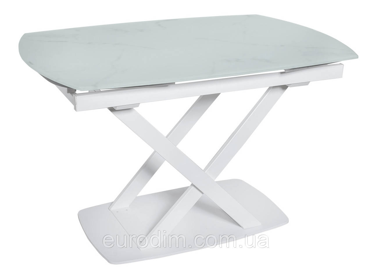 Стол обеденный DAOSUN DT 8106 белый мрамор