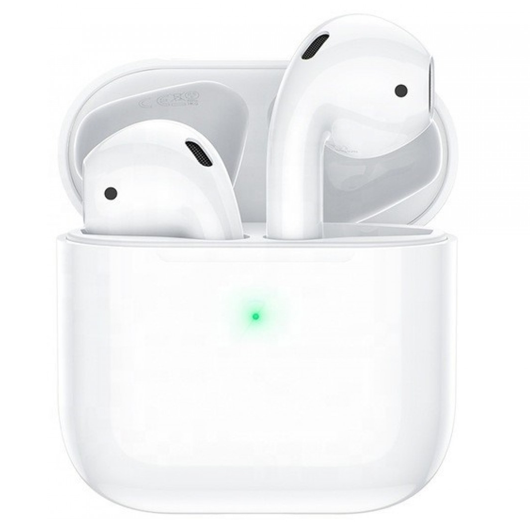 Бездротові блютус навушники з мікрофоном сенсорні навушники Hoco Apple AirPods EW03 Білий