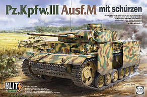 Pz.Kpfw.III Ausf.M із навісними бронеекранами. TAKOM 8002