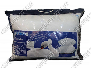 Подушка 60х60 лебединий пух, чохол мікрофібра, фото 3