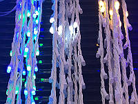 Гирлянда на новый год праздничная Водопад белая матовая лампа 2,0мХ2,0м 240LED (разноцветная) IT-RAINS-240-M-2