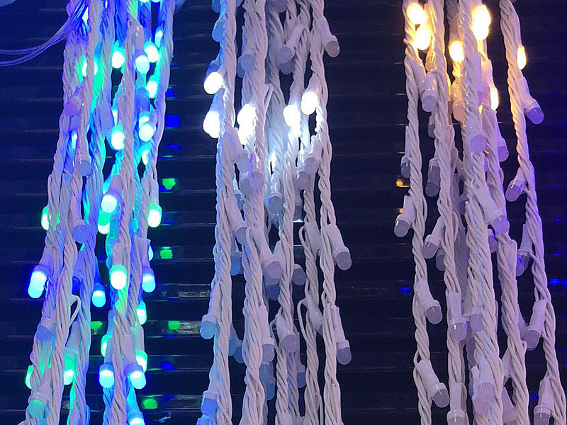 Гірлянда на новий рік святкова Водоспад біла матова лампа 2,0мХ2,0 240LED (синій) IT-RAINS-240-B-2 (білий)