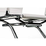 Офісне крісло для відвідувачів Solano Special4You білий кожзам на хром опорі полозах, фото 8