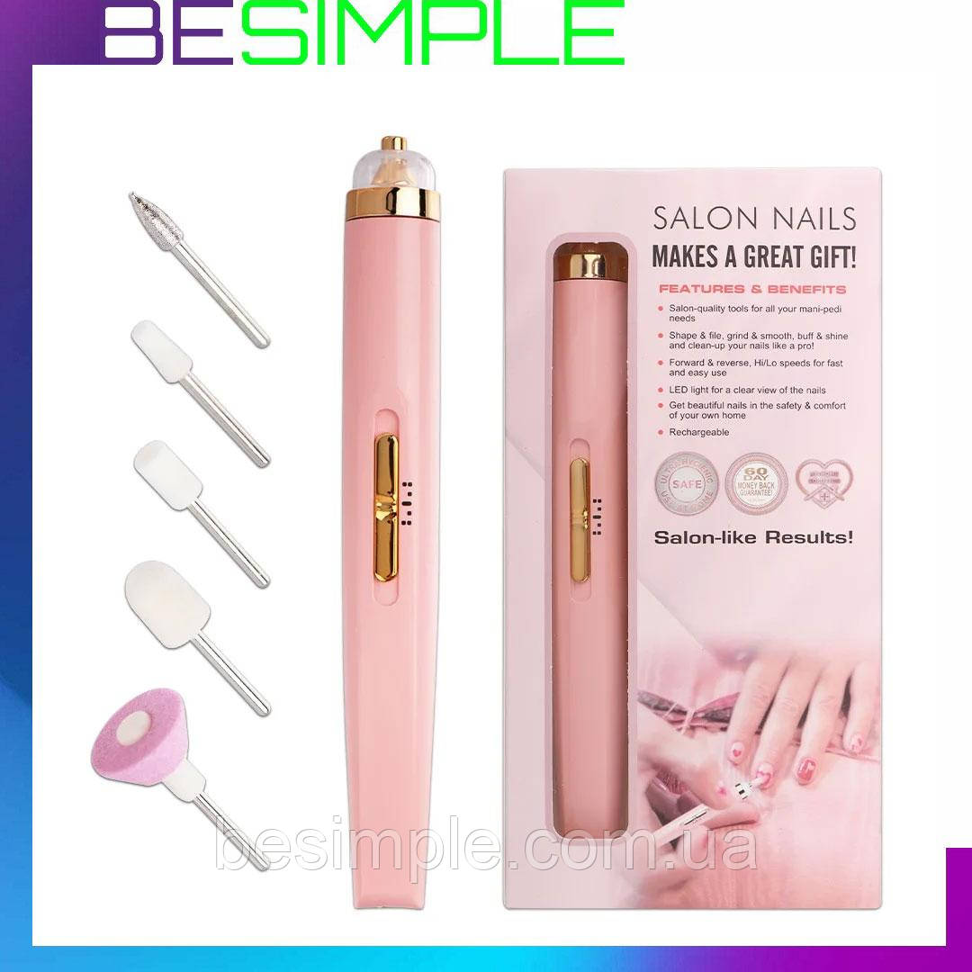 Фрезер для манікюру і педикюру Flawless Salon Nails / Бездротовий фрезер для майстра манікюру, фото 1