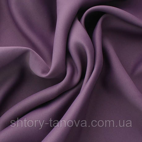 Тканина блекаут від сонця в спальню, дитячу, зал, матеріал на штори blackout фіолет однотонний, фото 1