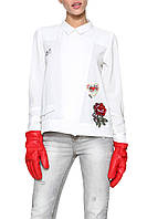 Блузка біла жіноча з нашивками Desingual