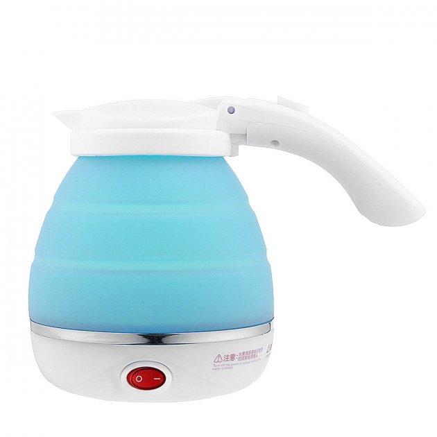 Складаний силіконовий електрочайник Silicon Kettle 0,6 ml Блакитний 198961