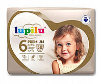 Підгузки Lupilu premium розмір 6, Вага 15+ кг, 38 шт.