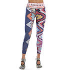 Лосини для фітнесу та йоги з принтом Lingo Абстракція HK91 S-XL райдужний, фото 3