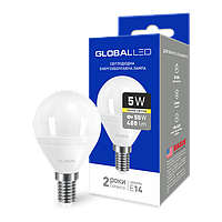 LED-лампа GLOBAL G45 F 5W м'яке світло 220 V E14 AP (1-GBL-143)