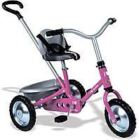 Детский металлический велосипед Smoby Zooky с багажником розовый, для детей 16 мес+ (454016)