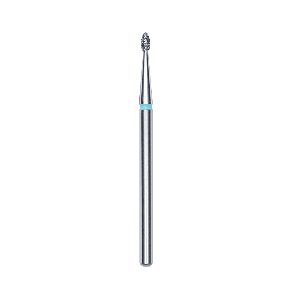 Фреза алмазна нирка заокруглена синя діаметр 1,6 мм / робоча частина 3,4 мм СТАЛЕКС