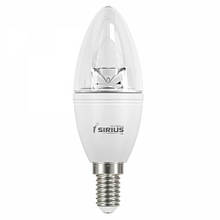 Світлодіодна лампа Sirius 6W E14 C37 4100K (арт.1-LS-1202)