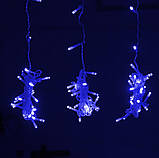 Гірлянда Водоспад 320 LED 3 м*1.5м Синій, штора гірлянда на вікно, гірлянда завіса блакитна, новорічна гірлянда, фото 5