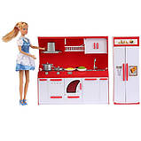 Лялька Defa Lucy з набором меблів 8085, Кухня для Барбі, Меблі для Барбі, фото 2