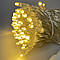 Світлодіодна гірлянда вулична Нитка, Промінь LedGO 10 м 100 LED / IP65 Premium, провід білий, теплий білий, фото 2