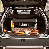 Сумка-Органайзер бокс в багажник автомобіля від Carbag Чорний з синьою ниткою, фото 7