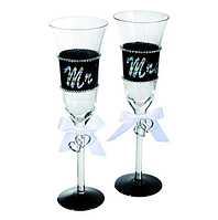 Свадебные бокалы для шампанского "Mr. & Mrs."