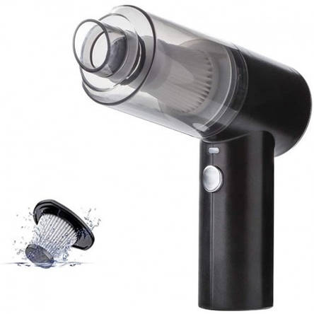 Портативний акумуляторний пилосос для авто та дому 2 in 1 Vacuum Cleaner (2 насадки), фото 1