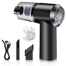 Портативний акумуляторний пилосос для авто та дому 2 in 1 Vacuum Cleaner (2 насадки), фото 3