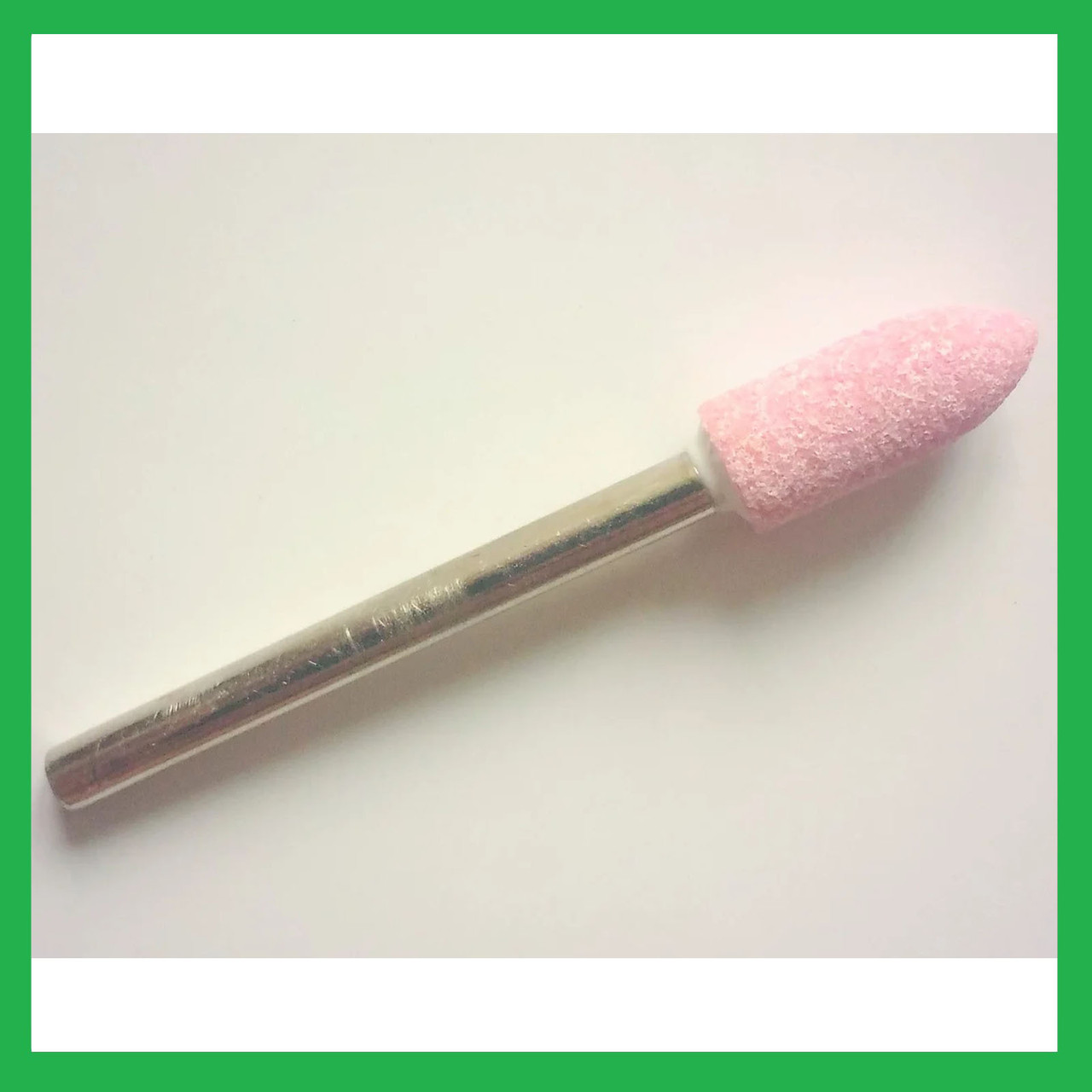 Шлифовальная насадка - пуля 6 мм, Материал - корунд розовый. Абразивная шарошка - фото 1 - id-p566256252