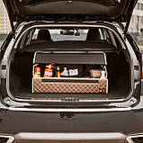 Сумка-Органайзер бокс в багажник автомобіля від Carbag Чорний з блакитною ниткою, фото 8
