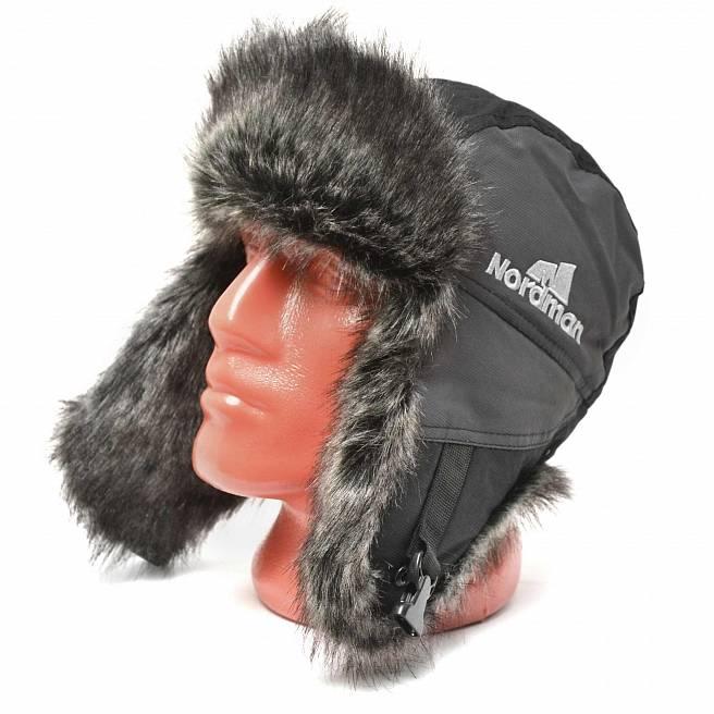 Шапка Nordman з хутром та вухами, фото 1