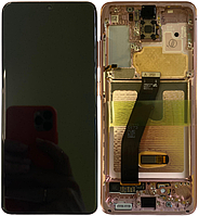 Дисплей модуль тачскрин Samsung G980 Galaxy S20/G981B черный Amoled оригинал сервисная упаковка GH82-22131C в