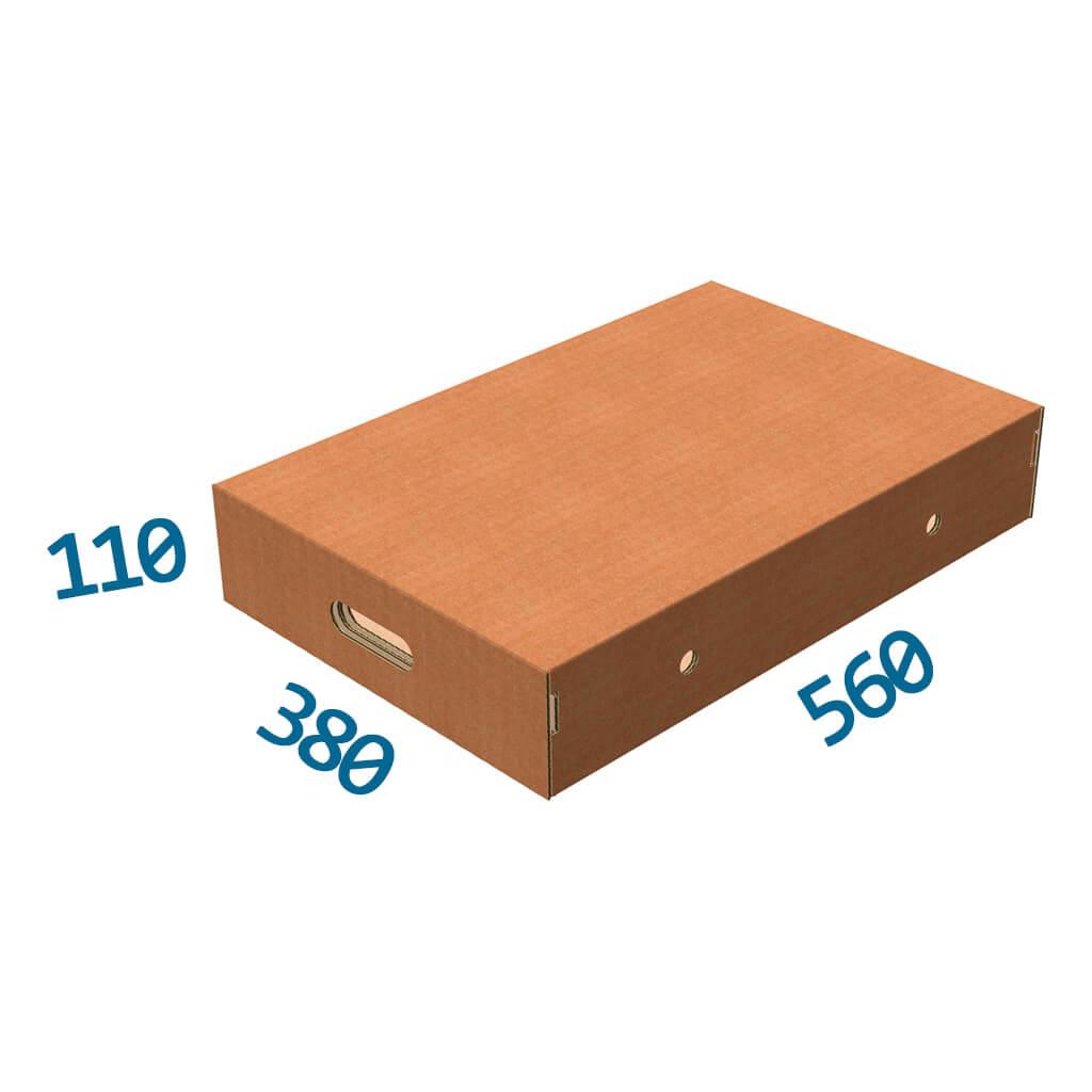 Картонна коробка під м'ясо 560*380*110 (самозбірна)