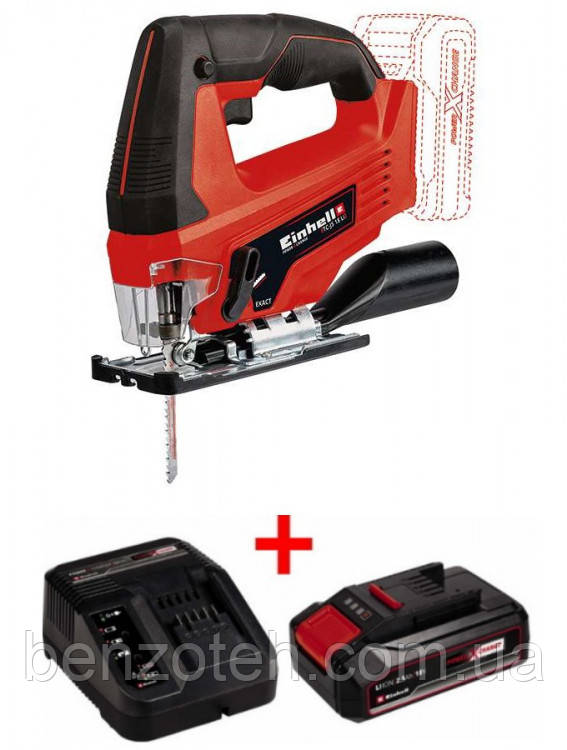 Лобзик акумуляторний Einhell TC-JS 18 Li PXC + акумулятор 2,5 та зарядне