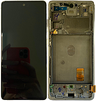 Дисплей модуль тачскрин Samsung G780 Galaxy S20 FE/G781 черный Amoled оригинал сервисная упаковка в рамке