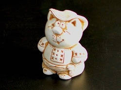 Гіпсова фігурка Кіт у вишиванці сувенір