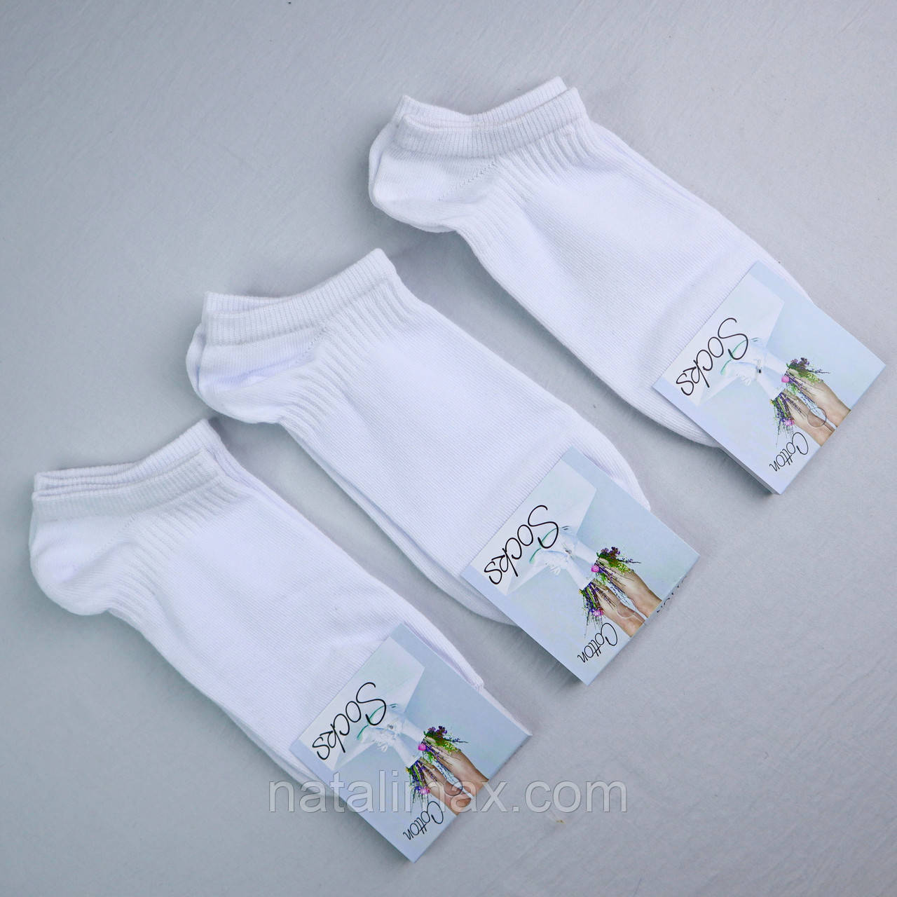 Шкарпетки короткі "Socks cotton" спортивні р36-40. Жіночі бавовняні шкарпетки