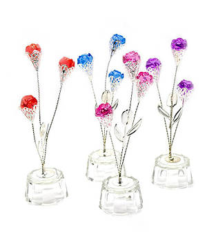 Квітка кришталева (3 бутони) (15х5х5 см)