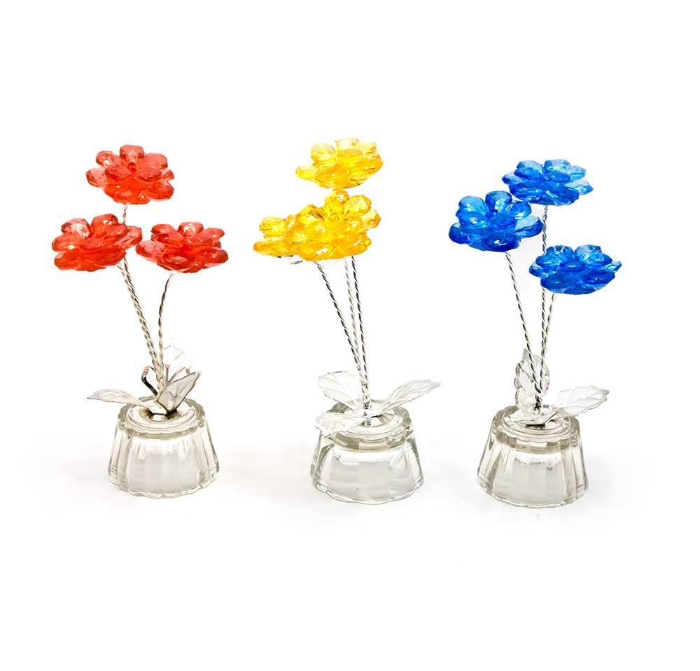 Квітка кришталева (3 квітки) (10х4,5х4,5 см), фото 1