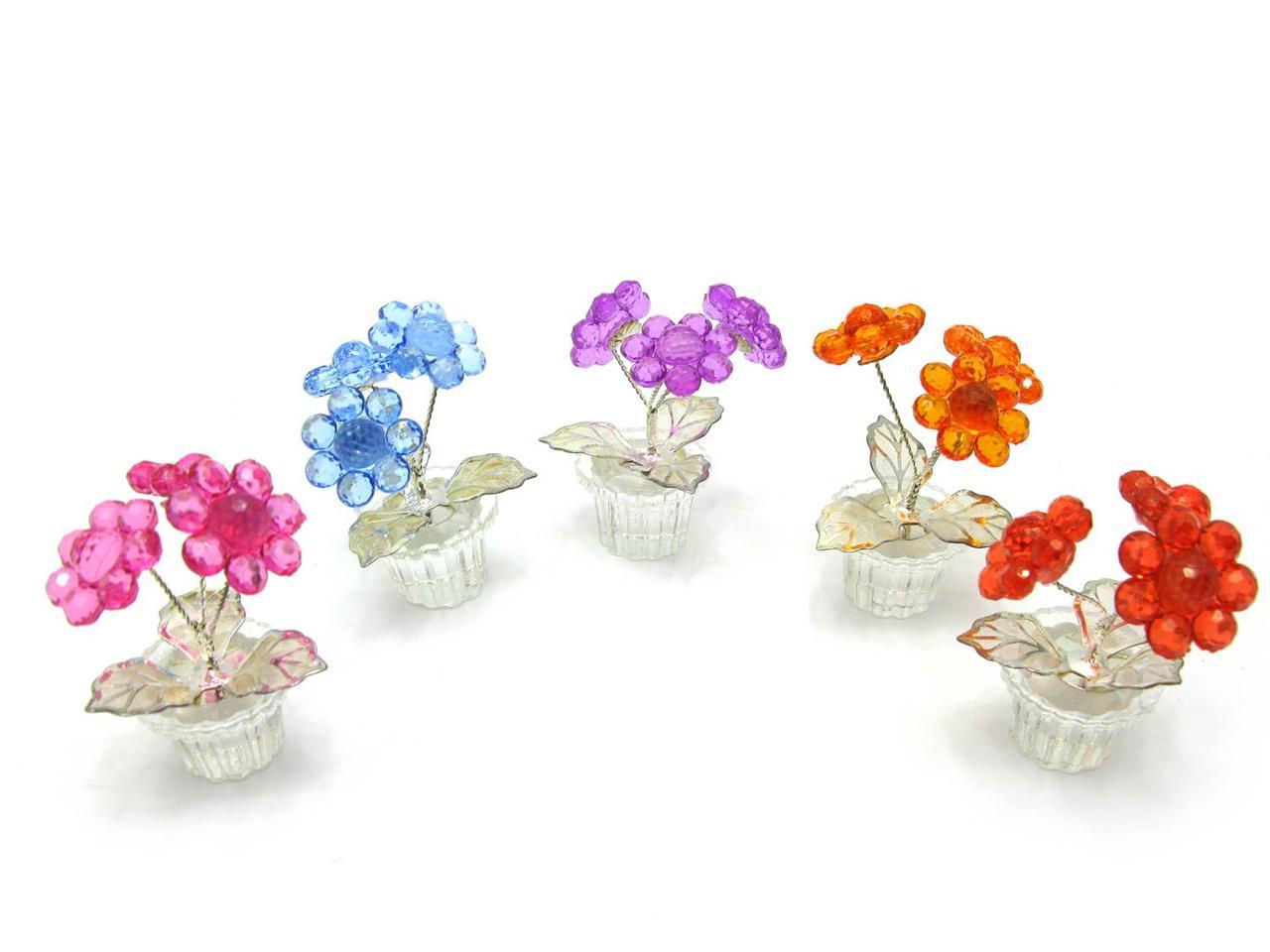 Квітка кришталева (3 квітки) (7х4,5х4,5 см), фото 1