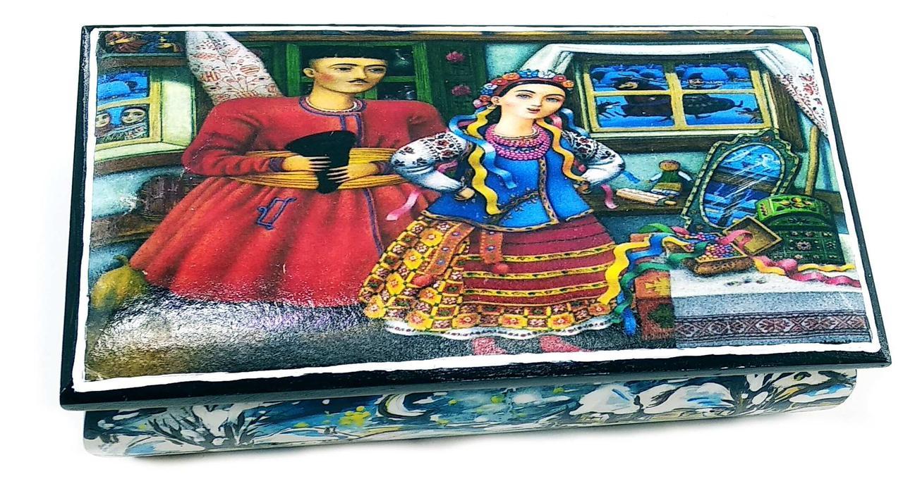 Скринька "Диканька" (9х16х7,5 см) масив дерева, фото 1