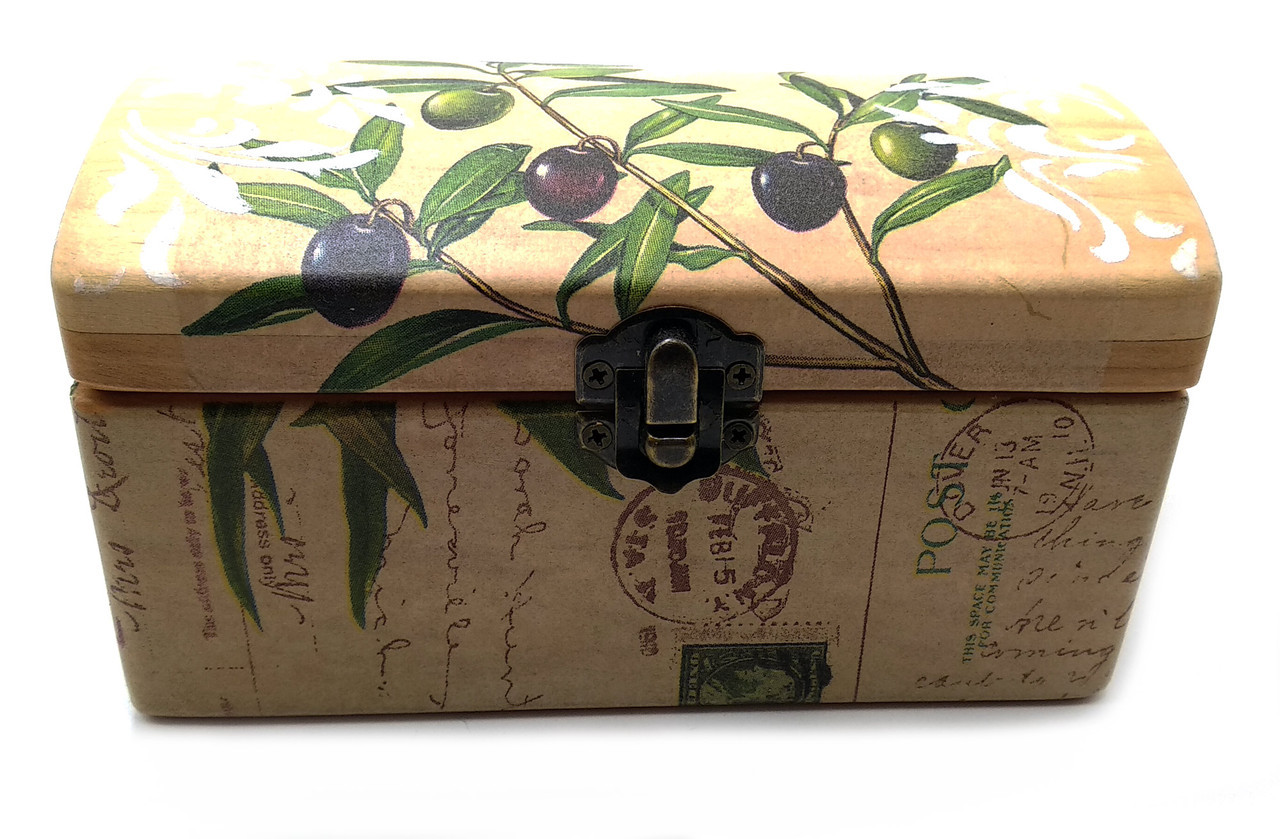 Скринька "Оливки" (16х8х8 см) масив дерева, фото 1